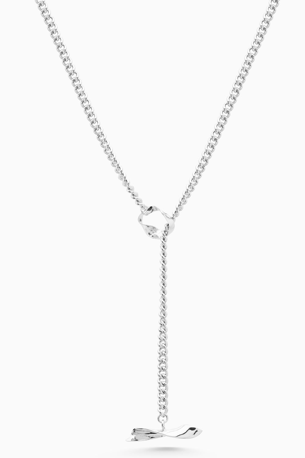 Chunky Flare Necklace | Silver