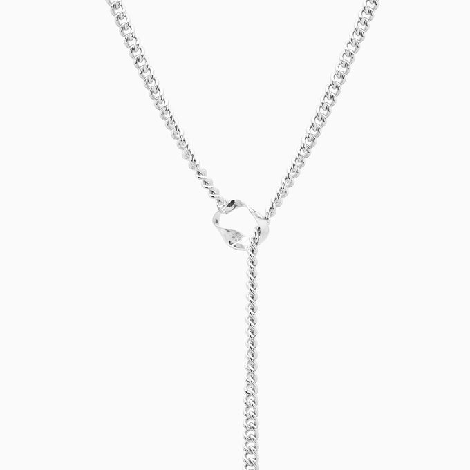 Chunky Flare Necklace | Silver