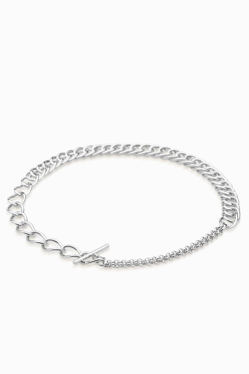 Chunky Link Necklace | Silver