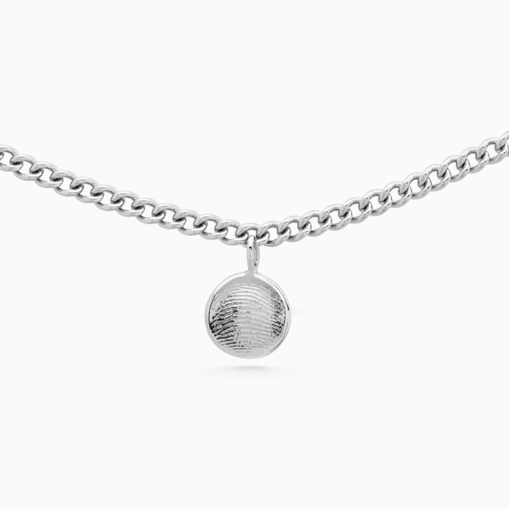 Impression Charm Necklace | Silver