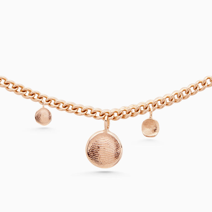 Impression Charm Bracelet | Rose Gold