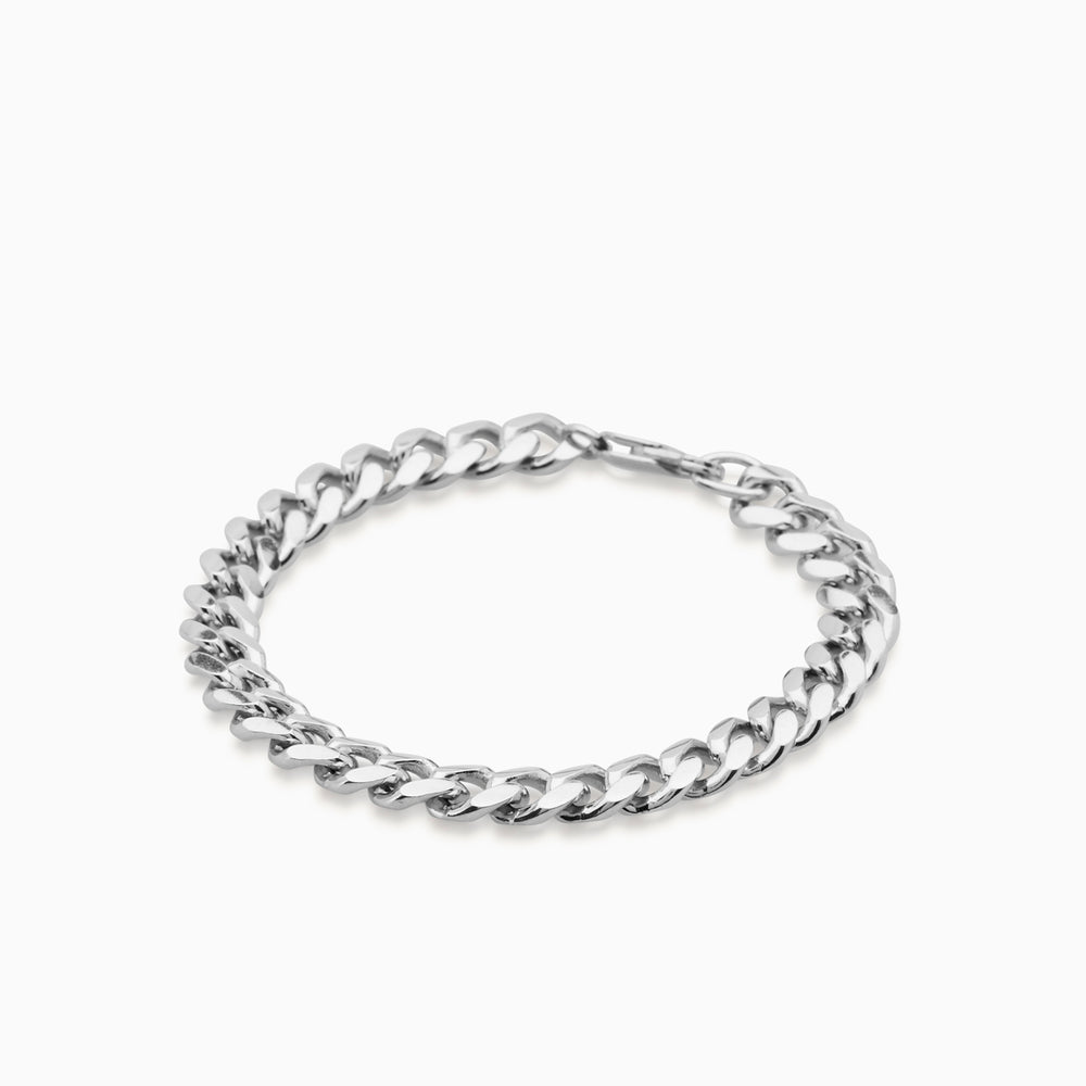 Chunky Curb Bracelet | Silver