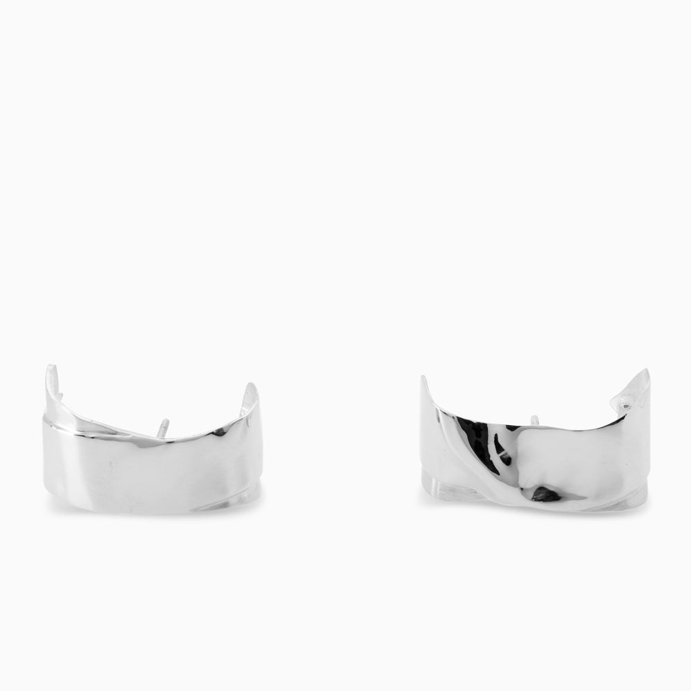 Curl Cuff Earrings | Silver