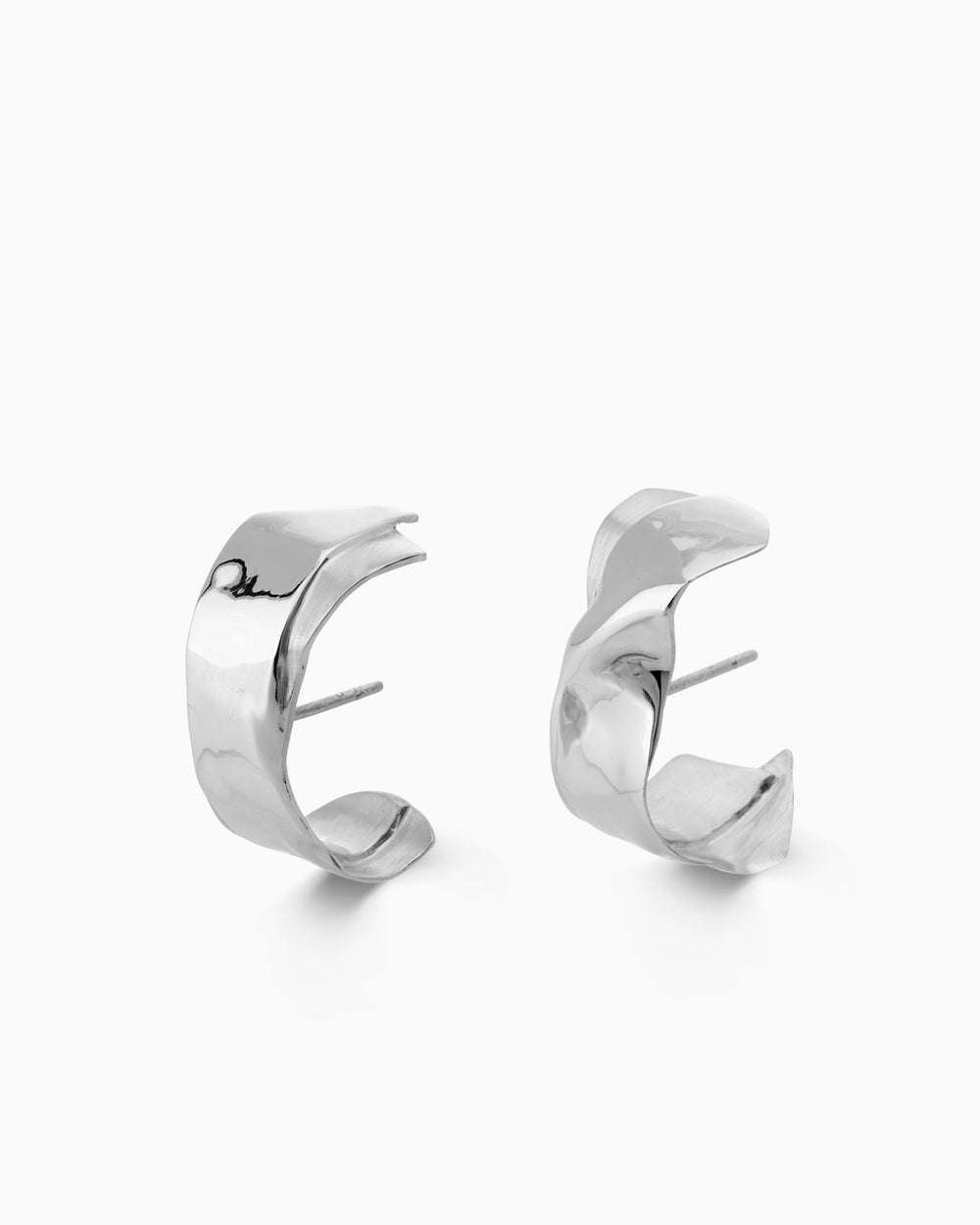 Curl Cuff Earrings | Silver