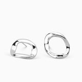 Curve Earrings Classic | Silver