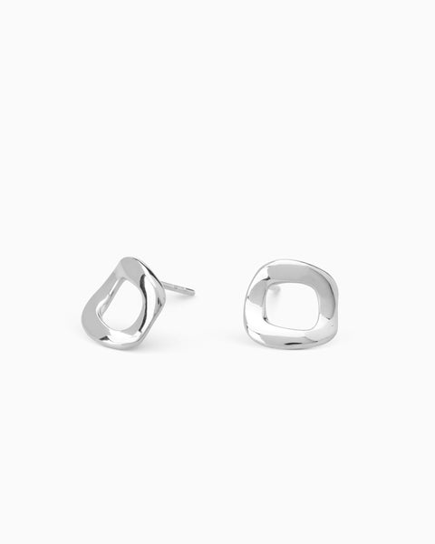 Curve Earrings Mini | Silver