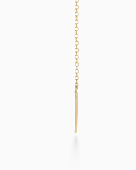 Threaded Weave Necklace | Solid Gold