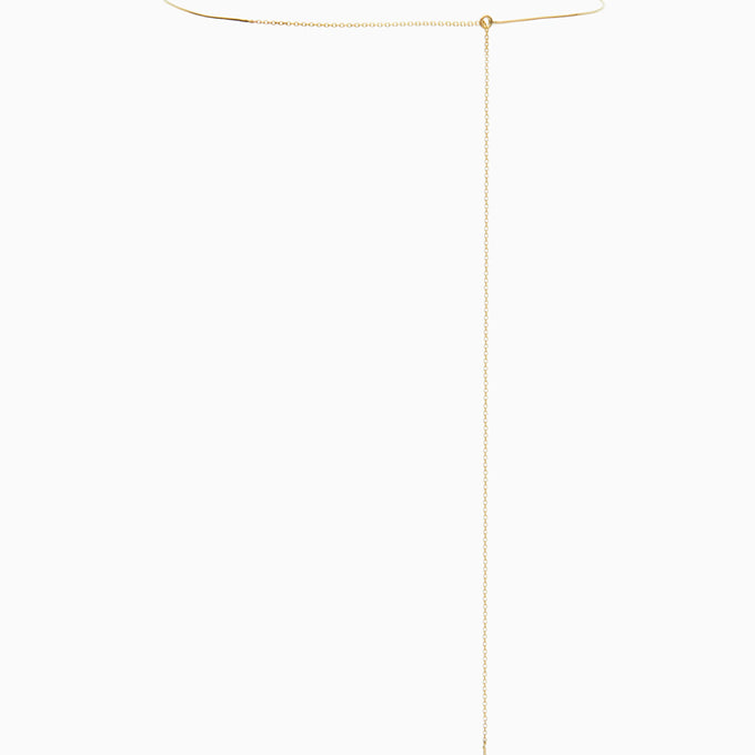 Threaded Weave Necklace | Solid Gold