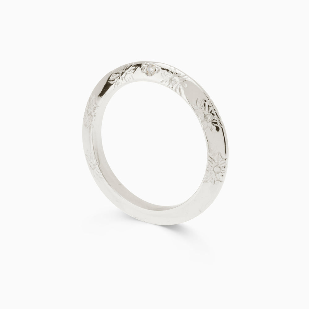 Birthflower Ring | Silver