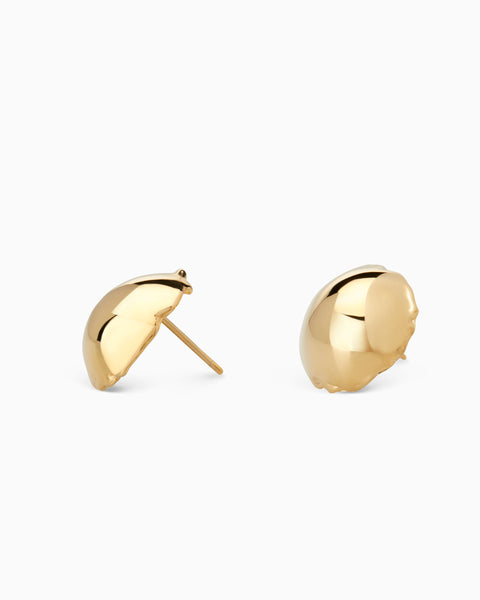 Dome Earrings | Gold