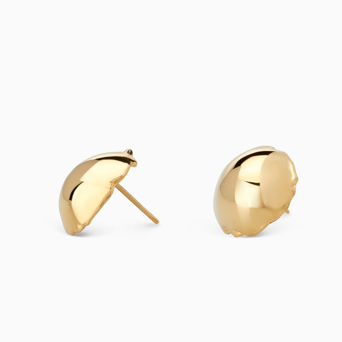 Dome Earrings | Gold