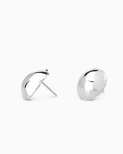 Dome Earrings | Silver