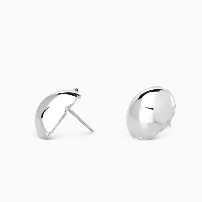 Dome Earrings | Silver