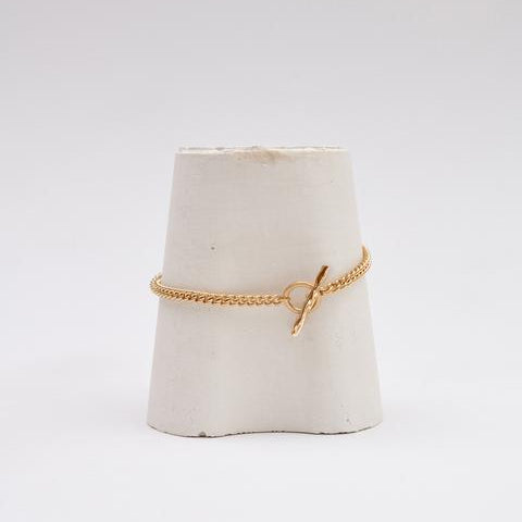 Curb Chain Anklet | Gold