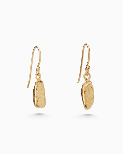 Classic Ingot Drop Earrings | Gold