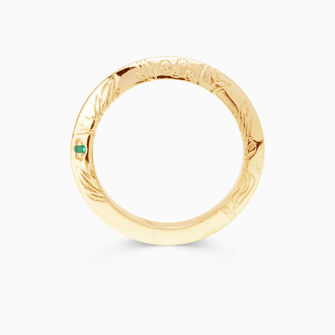 Birthflower Ring | Solid Gold