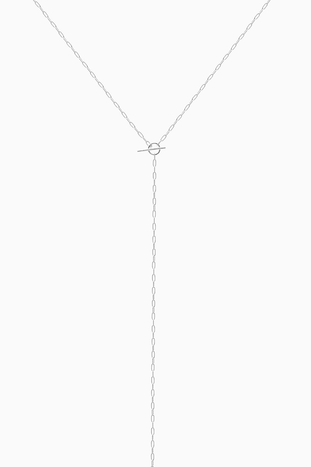 Fine Drop Necklace | Silver