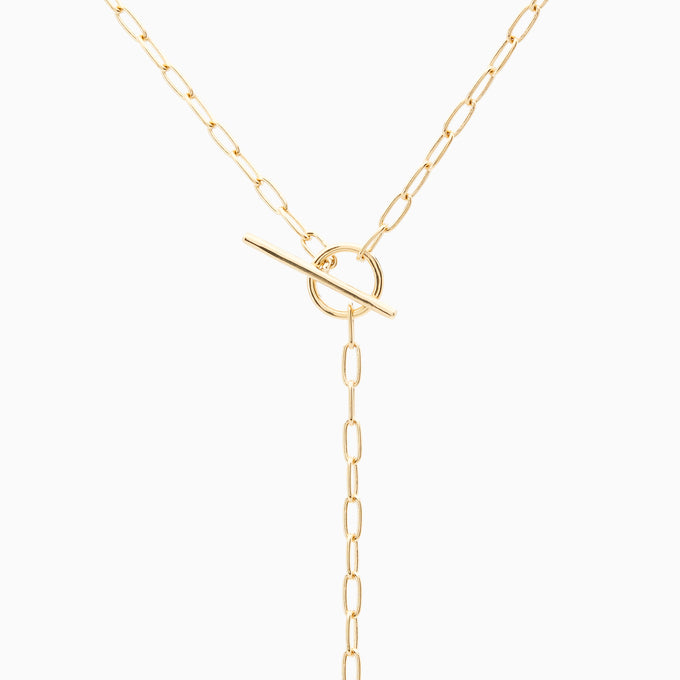 Fine Drop Necklace | Gold