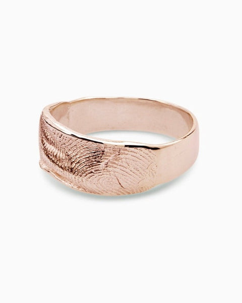 Impression Band Ring | Rose Gold