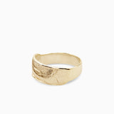 Impression Band Ring | Yellow Gold