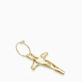 Folded Cross Earring  |  Gold