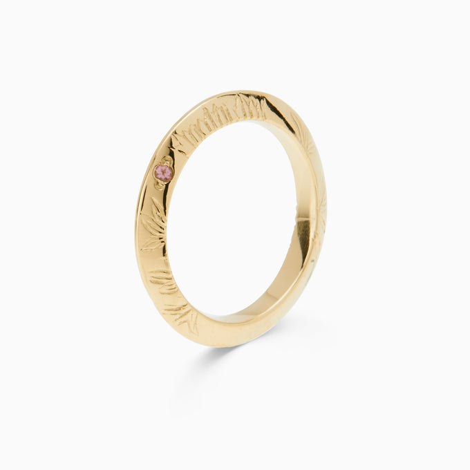 Birthflower Ring | Solid Gold