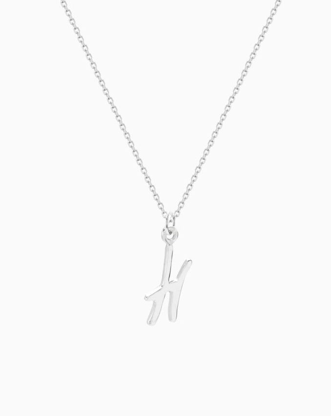 Letter Necklace | Silver