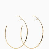 Ellipse Hoop Earrings | Gold