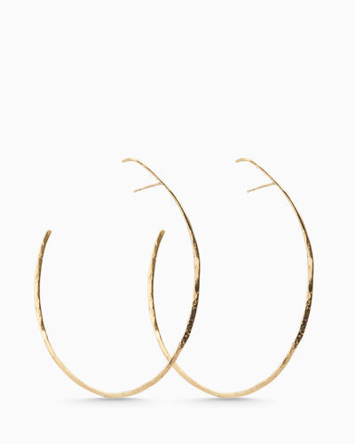 Ellipse Hoop Earrings | Gold