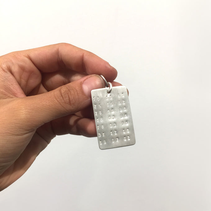 Hand Stamped Dated Plate | 4-7 dates
