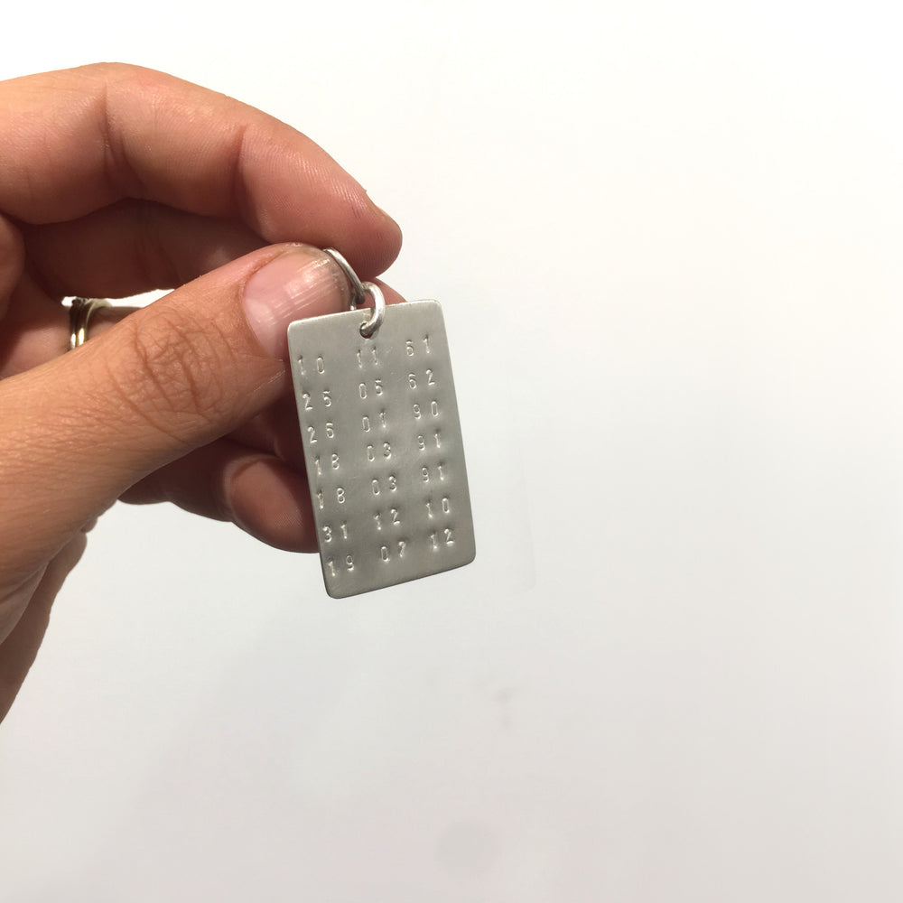 Hand Stamped Dated Plate | 4-7 dates