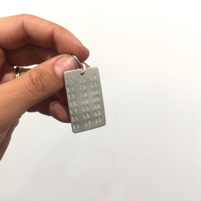 Hand Stamped Dated Plate | 4-7 dates
