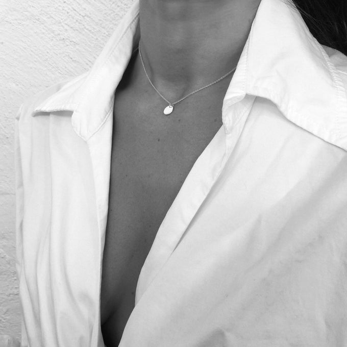 Disc Necklace | Silver