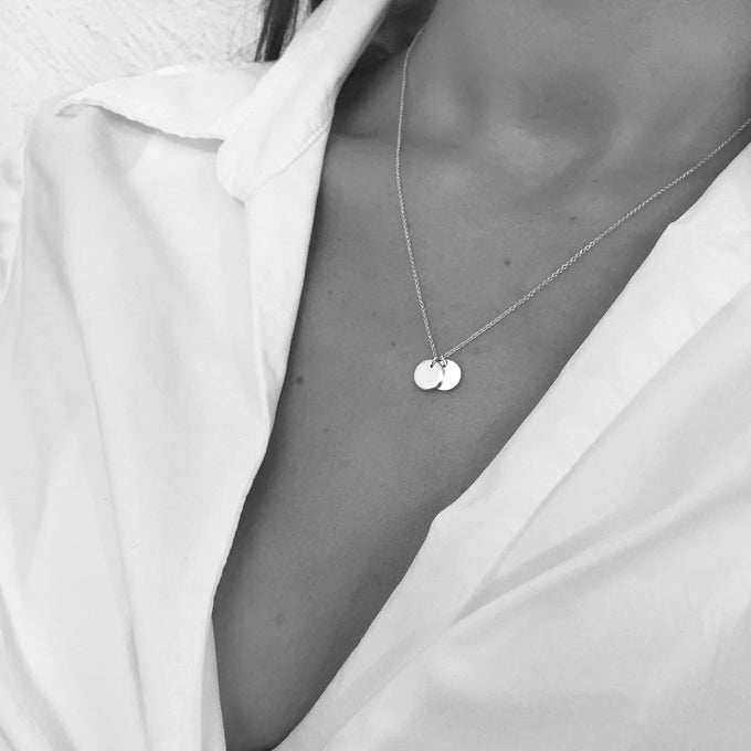 Disc Necklace | Silver