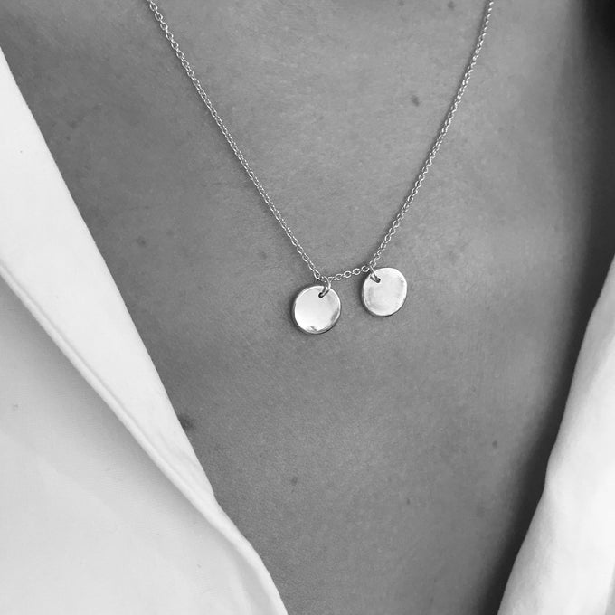 Disc Necklace | Silver