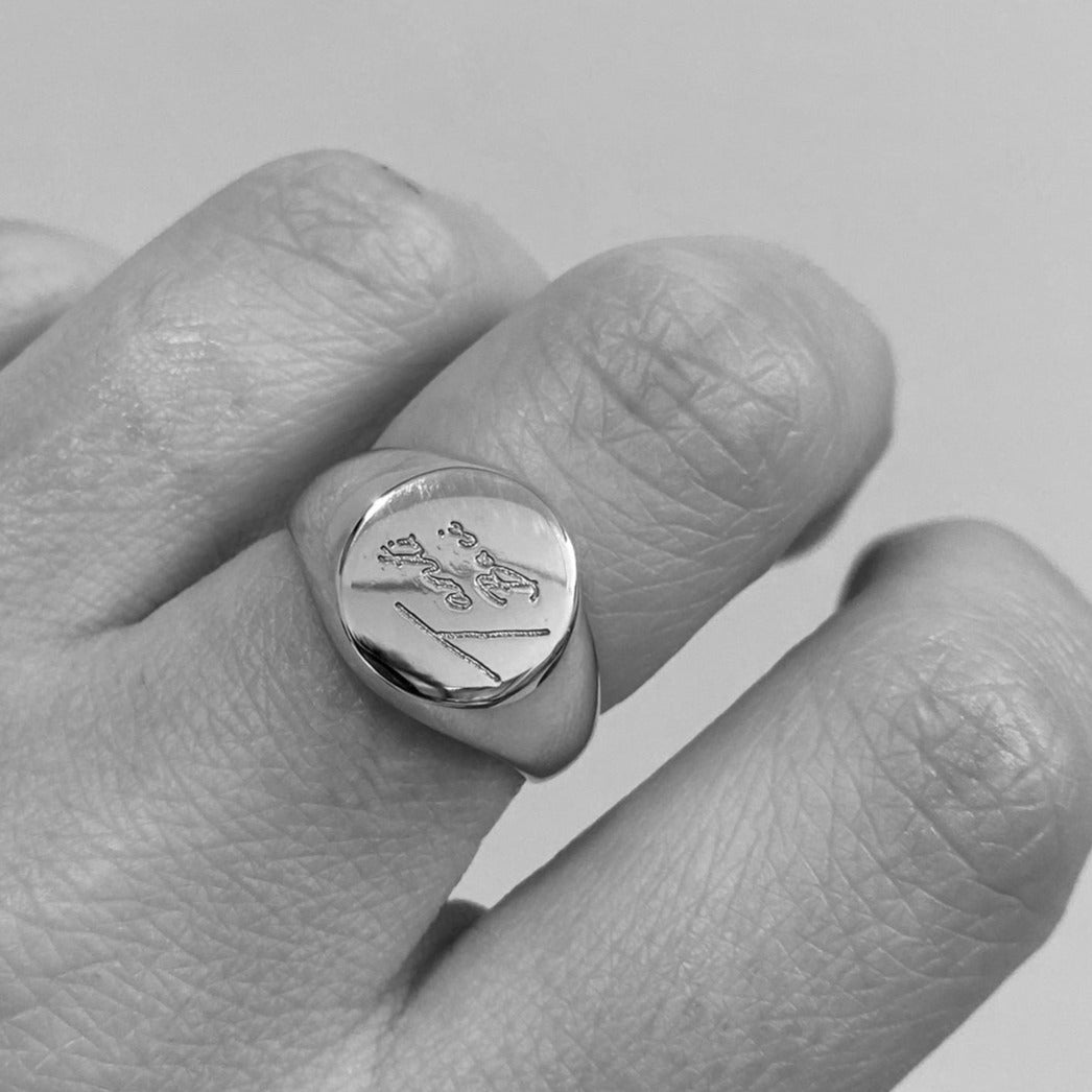 Silver Signature Signature Signet Ring | Silver – Linden Cook Jewellery