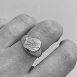 Custom Signet Ring | White Gold