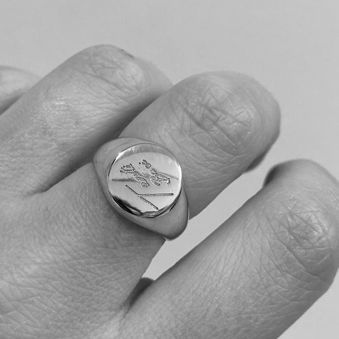 Signature Signet Ring | Rose Gold