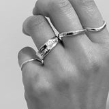 Custom Band Ring | White Gold