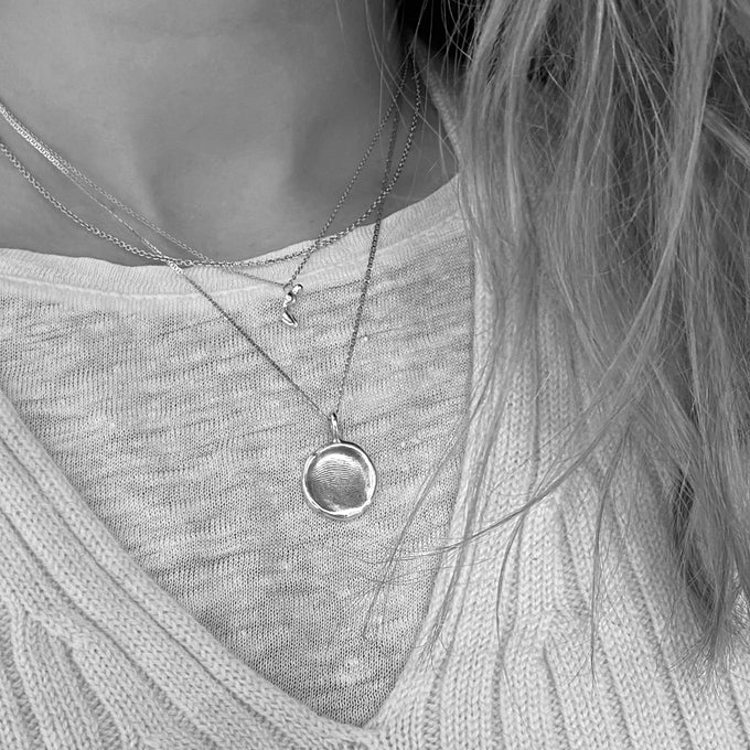 Impression Necklace | Silver