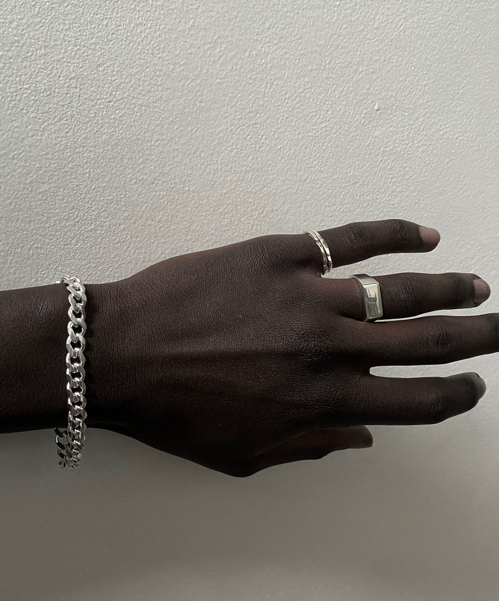 Delicate Trim Stack Ring | Silver