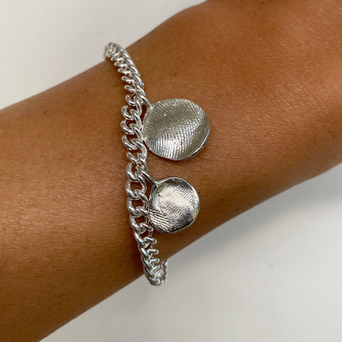 Impression Charm Bracelet | Silver