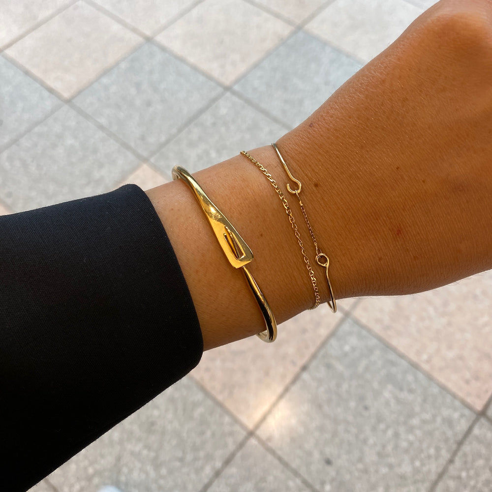 Anchor Chain Bracelet | Gold
