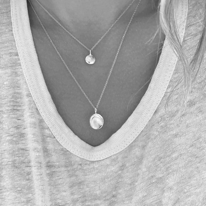 Impression Necklace | White Gold