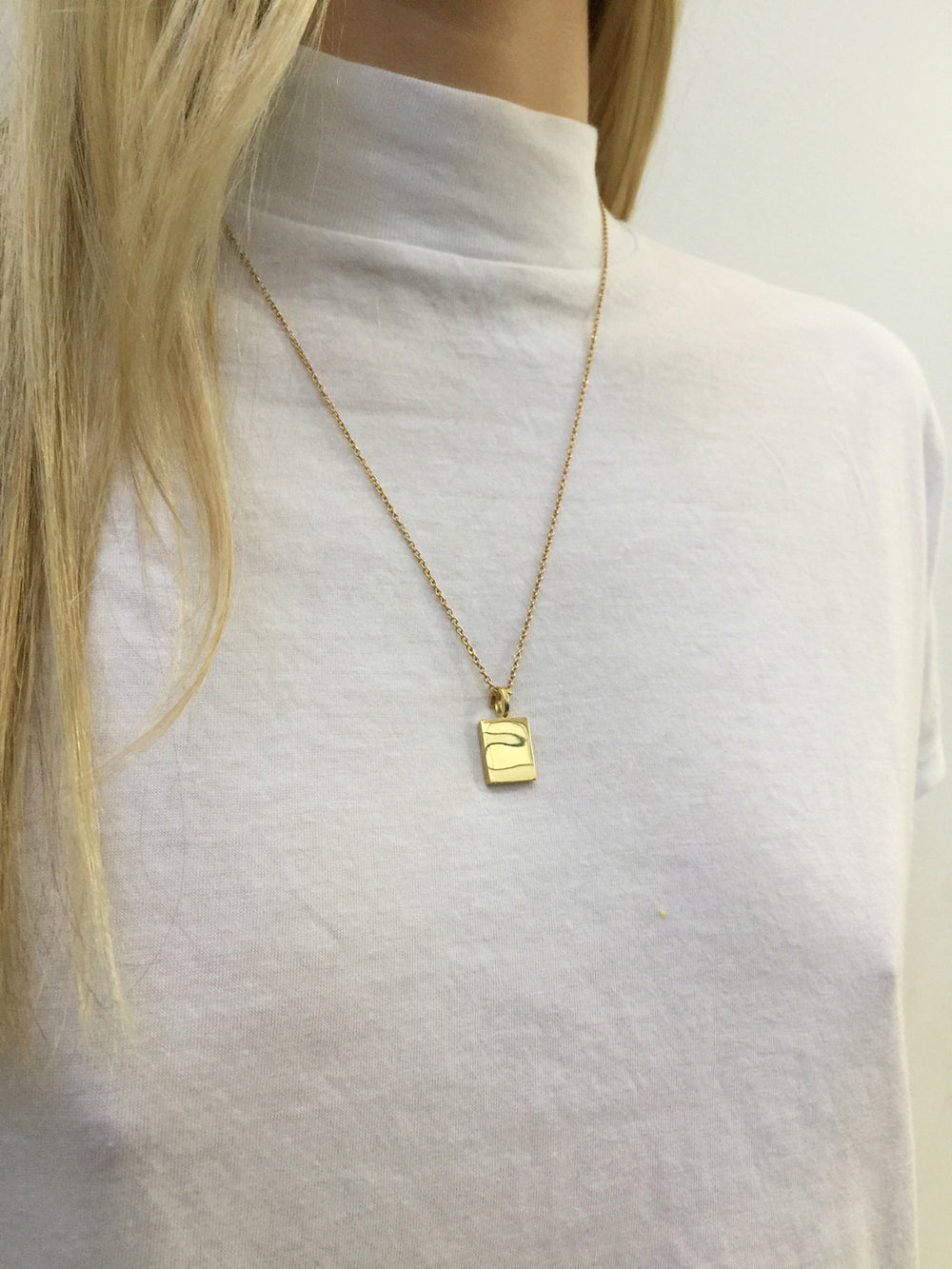 ID Tag Necklace | Yellow Gold