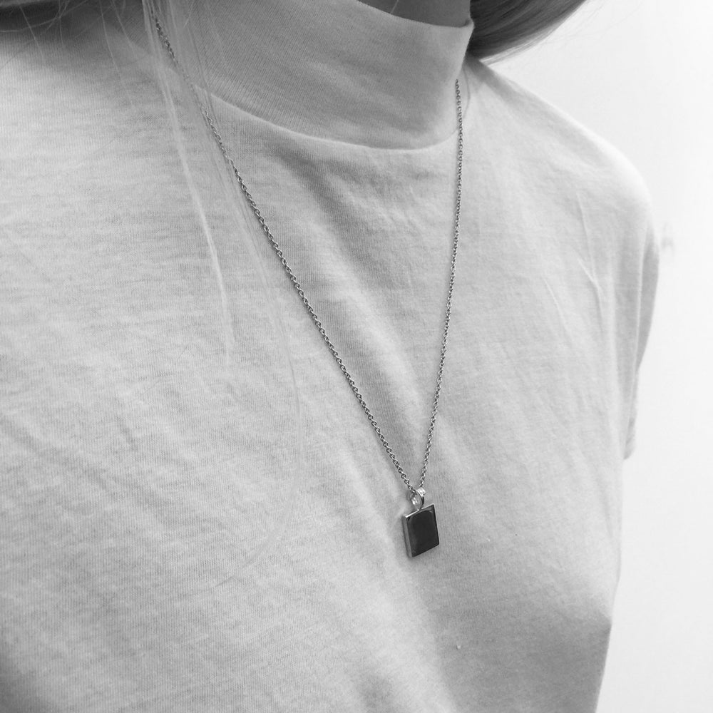 ID Tag Necklace | Silver