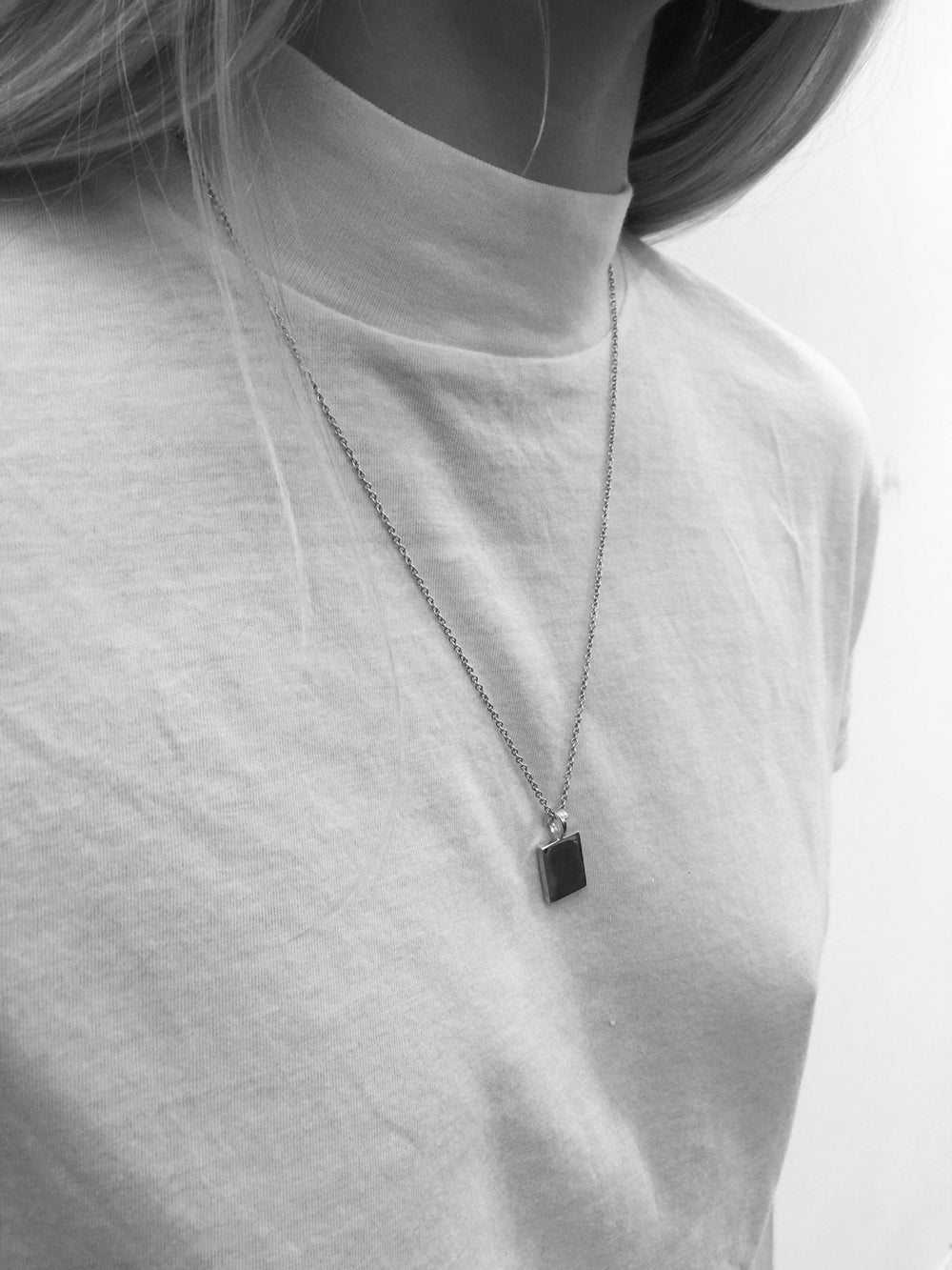ID Tag Necklace | Silver