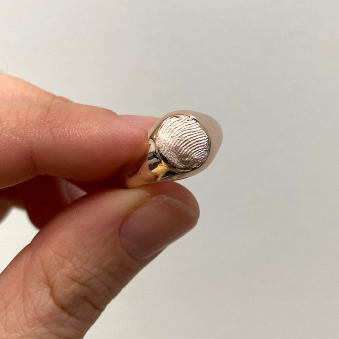 Impression Signet Ring | Rose Gold