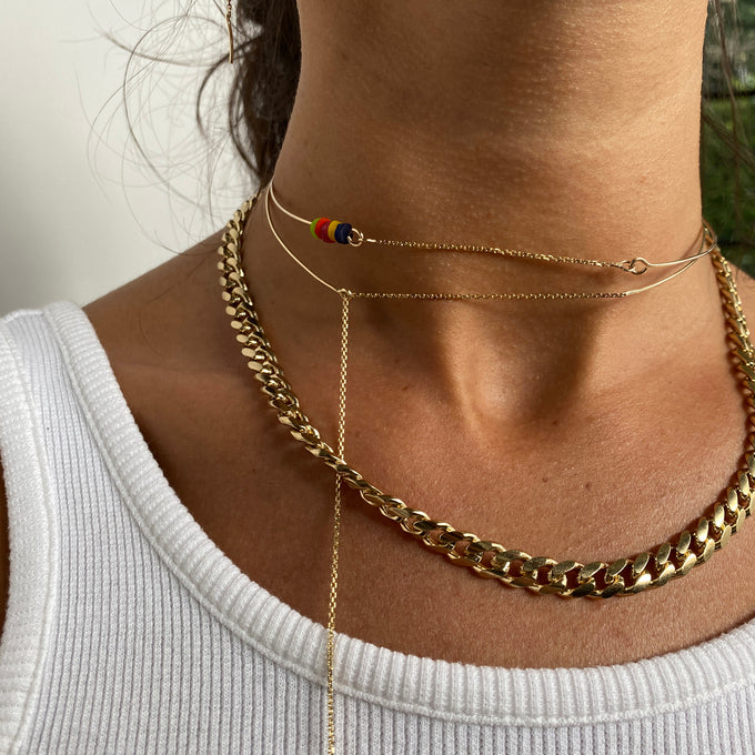 Chunky Curb Necklace | Gold