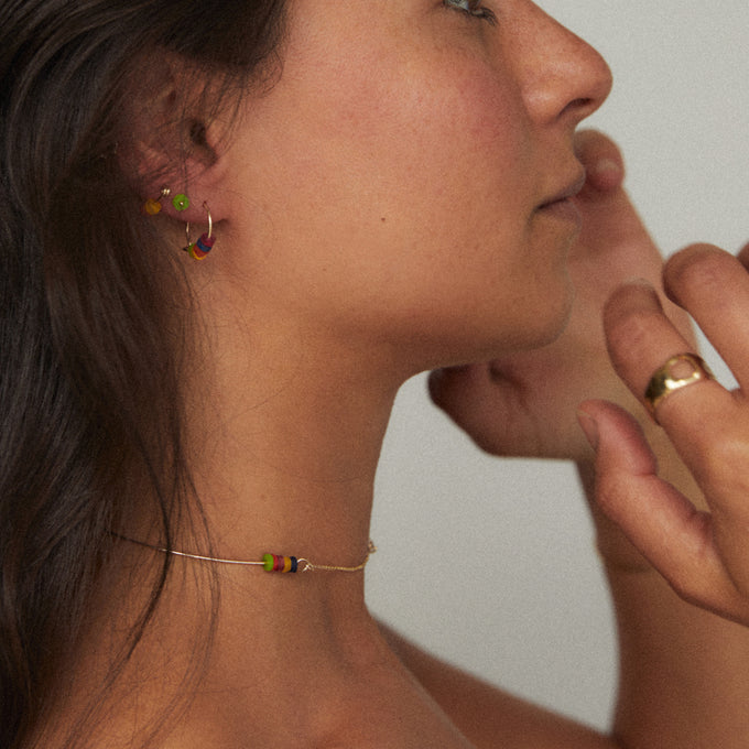 The Resin Stud | Solid Gold